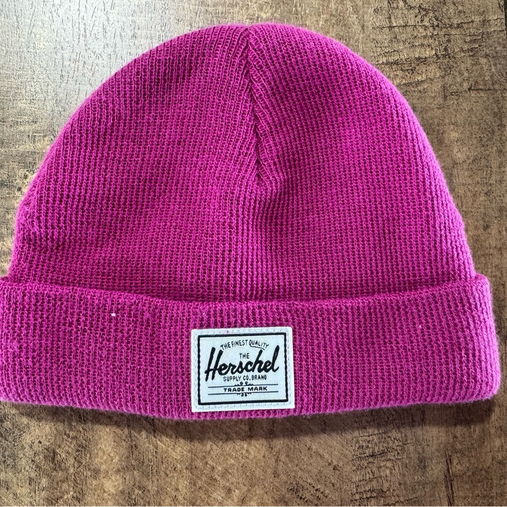 The Herschel Supply Company Brand 0-6 Months Fuchsia‎ Pink Baby Beanie Toboggan